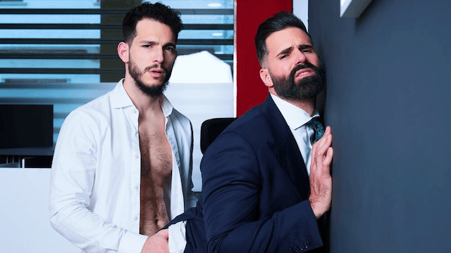 Dani Robles and Ricky Hard flip scene at Menatplay